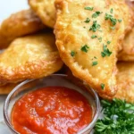 Chicken Alfredo Air Fryer Calzones Recipe