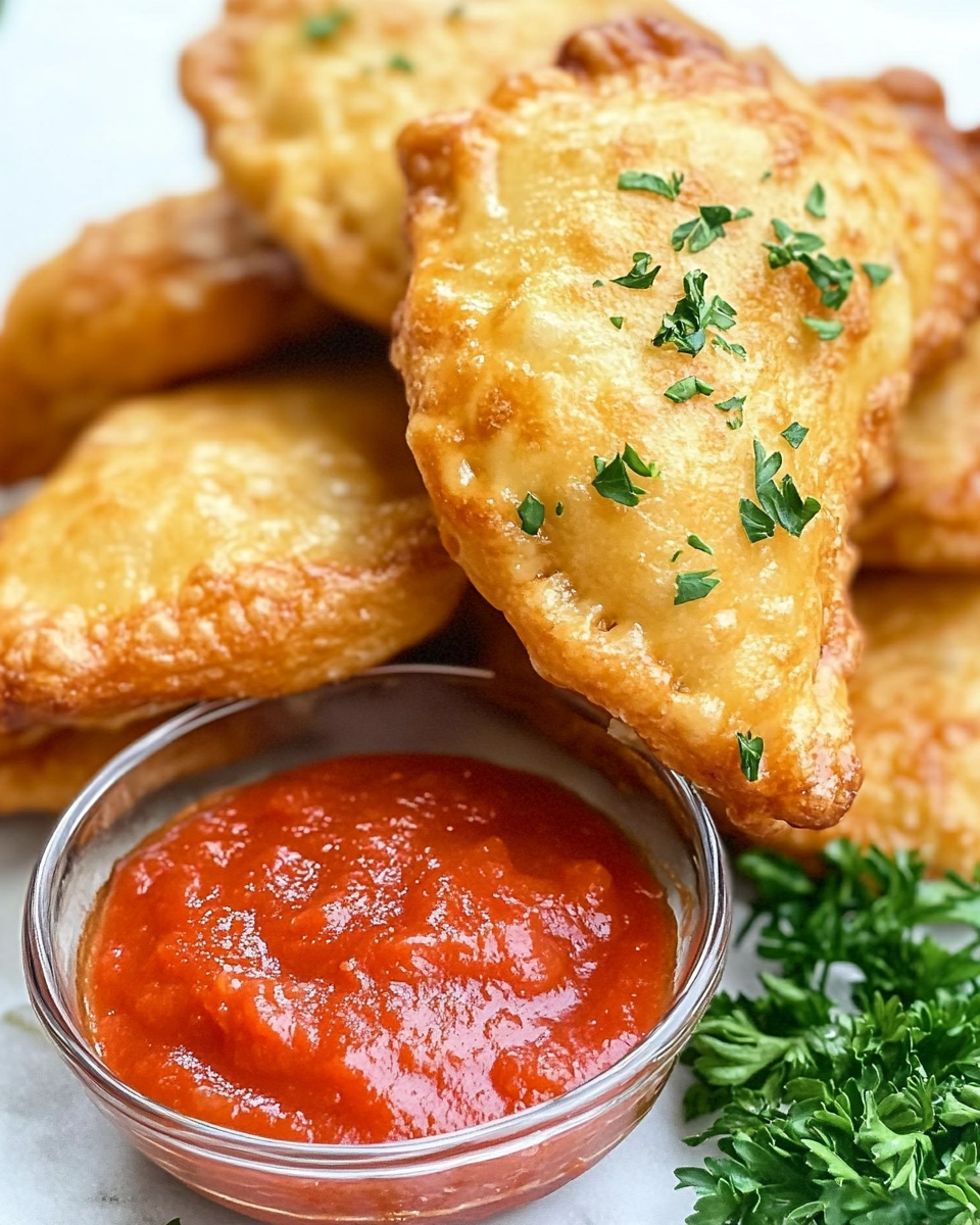 Chicken Alfredo Air Fryer Calzones Recipe