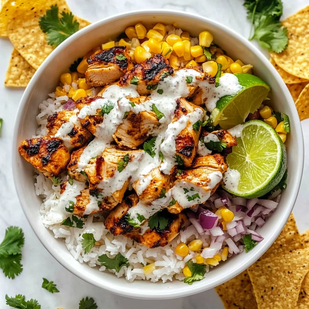 Street Corn Chicken Rice Bowl Recipe - Recipe Image