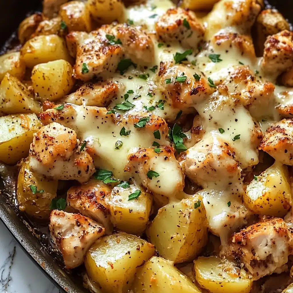 Garlic Parmesan Chicken with Crispy Potatoes Recipe - Recipe Image