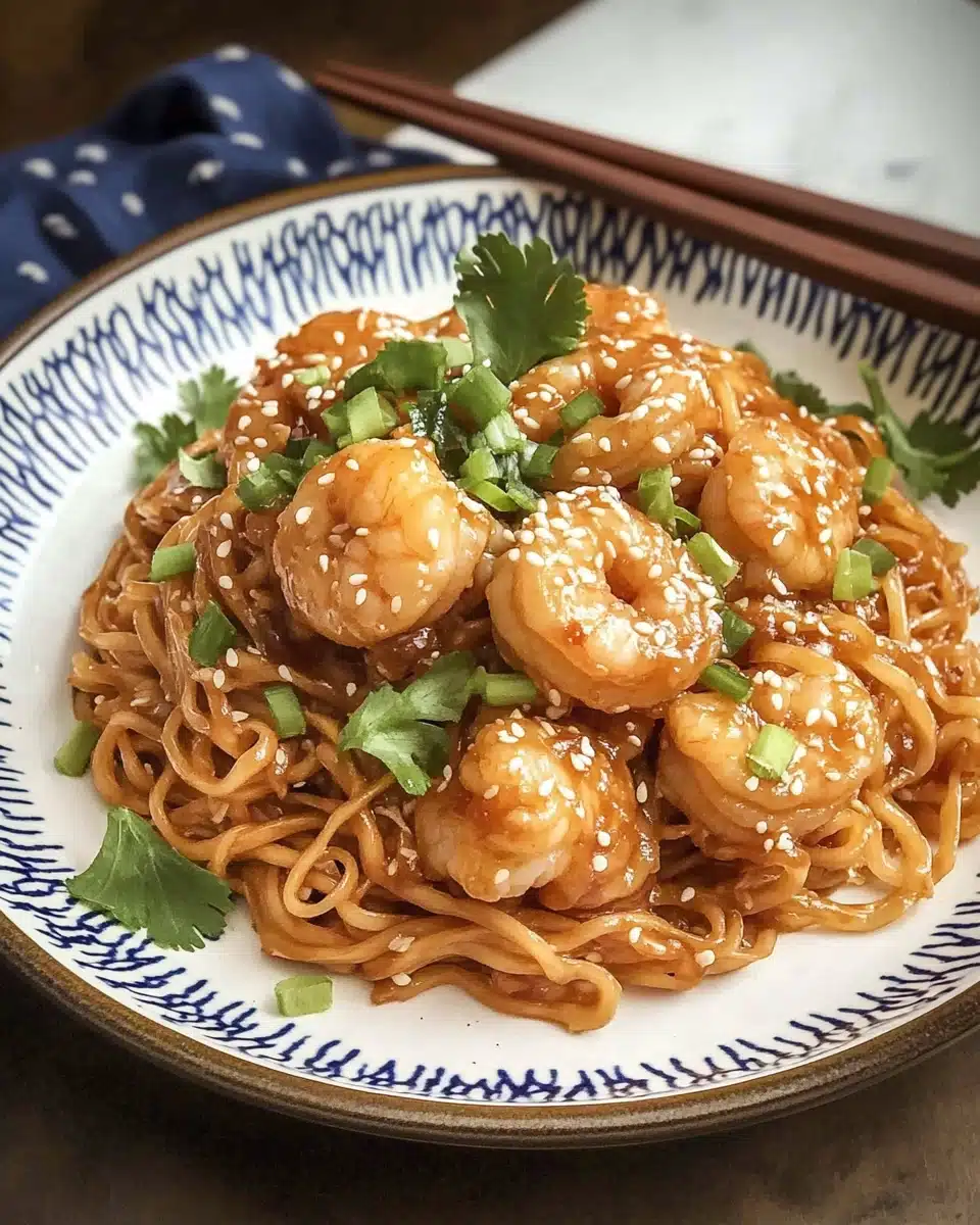 Creamy Spicy Shrimp Ramen Recipe