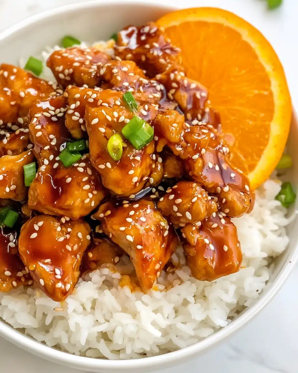 Sweet Orange Glazed Chicken Recipe - Recipe Image