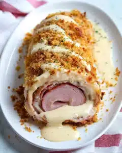 Cheesy Chicken Cordon Bleu Meatloaf Recipe