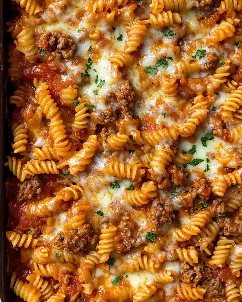 Cheesy Pepperoni Pasta Bake Recipe
