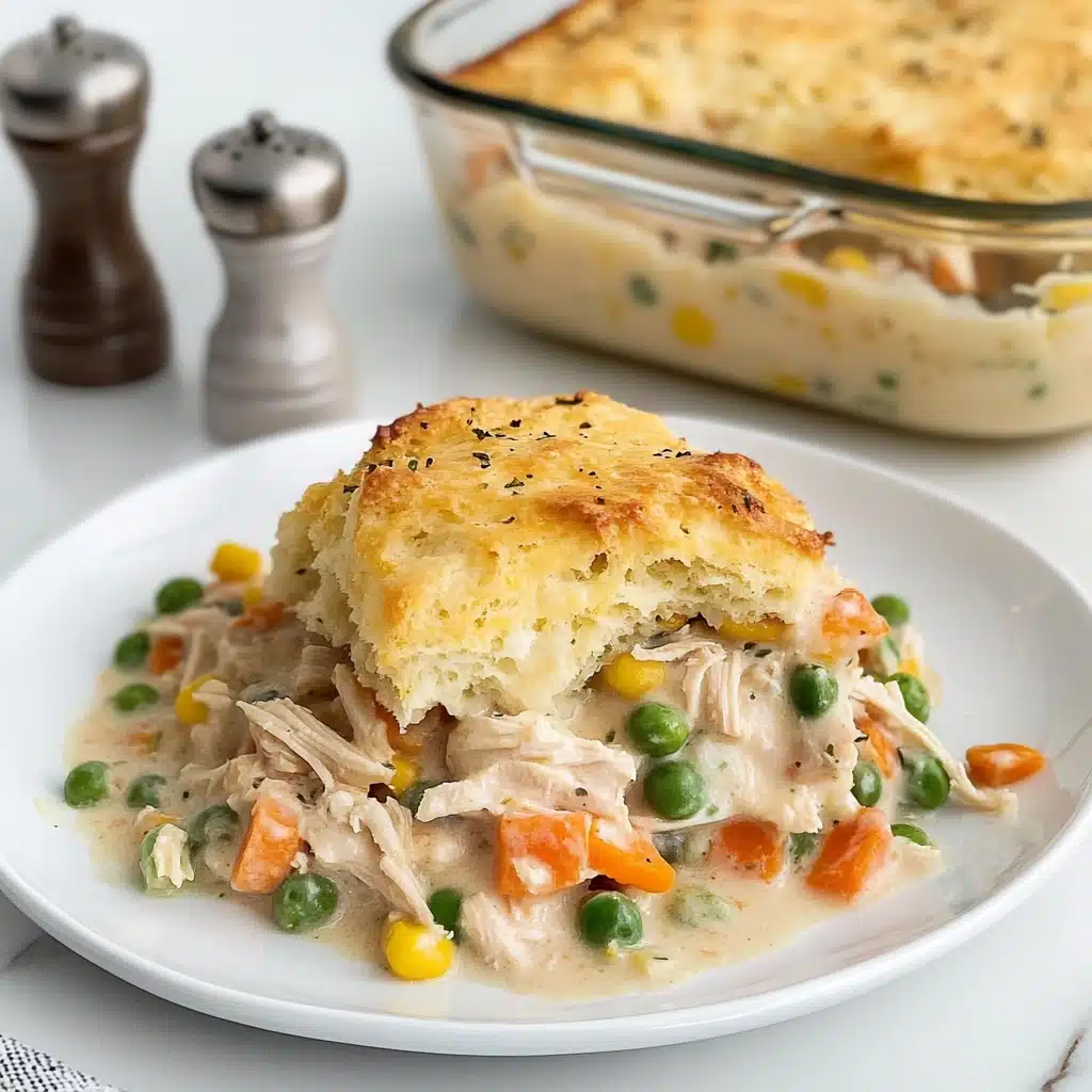 Savory Chicken and Biscuit Cobbler Recipe - Recipe Image