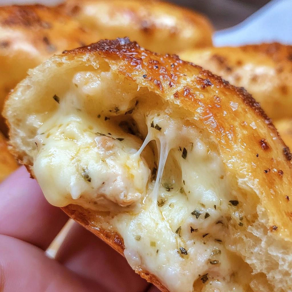 Chicken Alfredo Air Fryer Calzones Recipe - Recipe Image