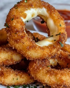 Crispy Cheesy Onion Rings Recipe