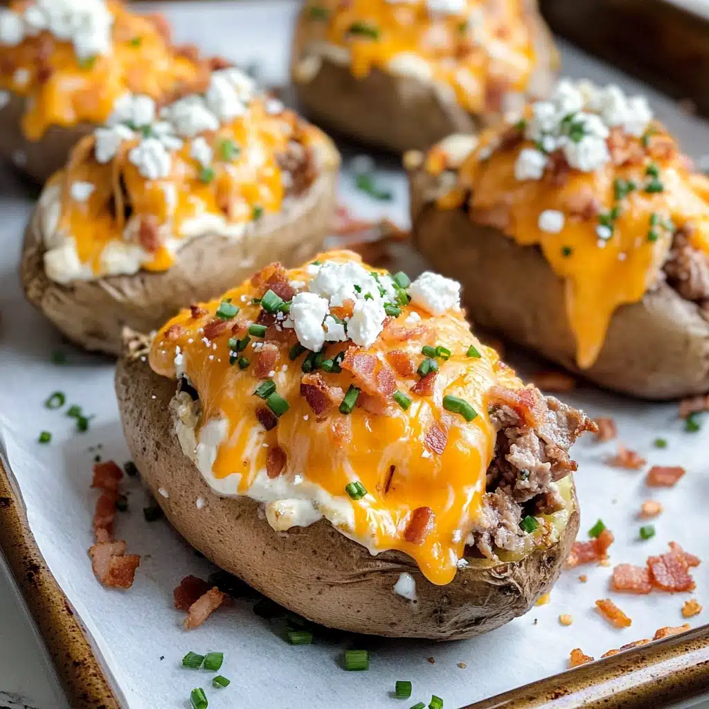 Crack Chicken Stuffed Baked Potatoes Recipe - Recipe Image