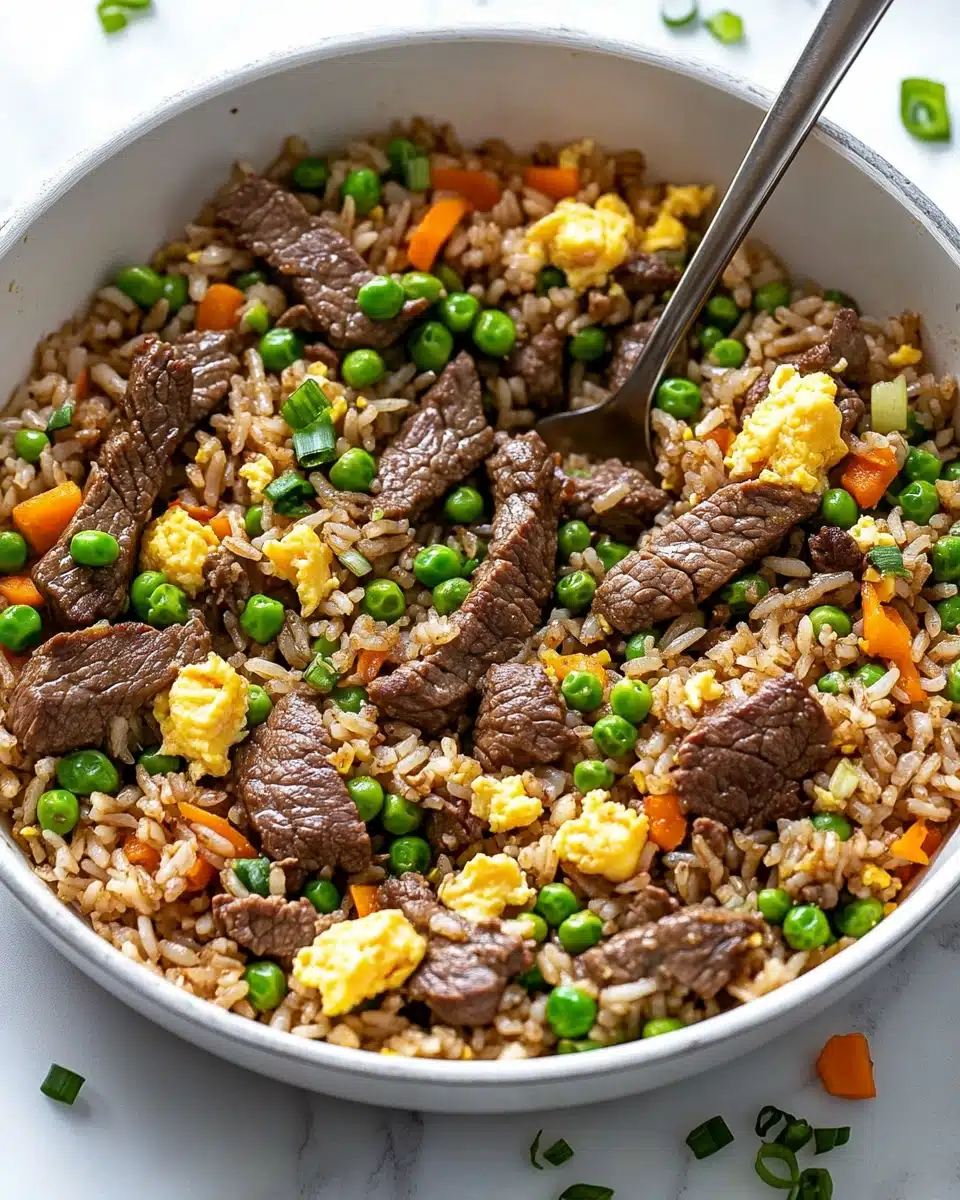 Sizzling Beef Fried Rice Recipe