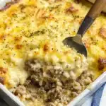 Cheesy Mushroom and Beef Rice Bake Recipe
