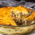 Cheesy Beef Burger Pie Recipe