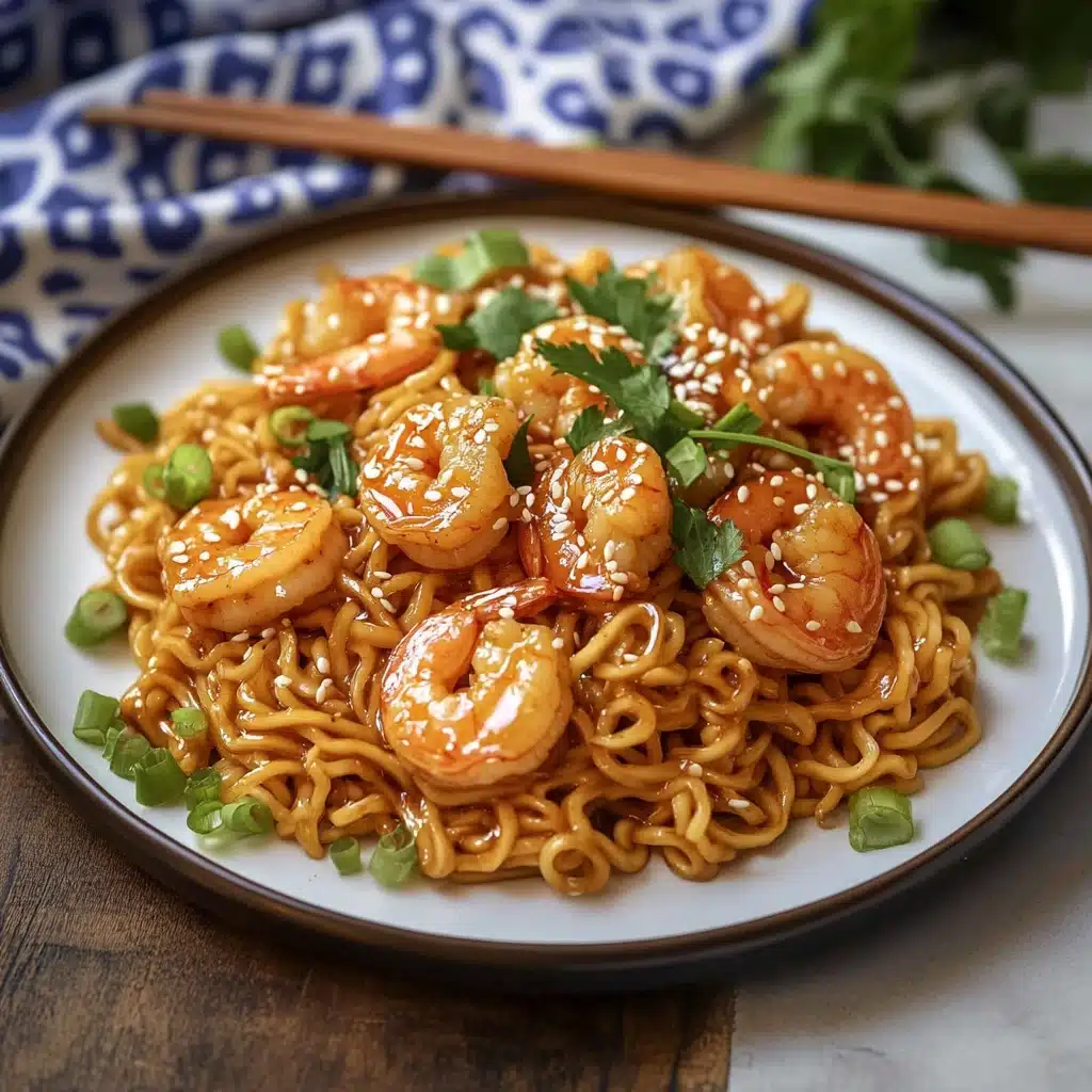 Creamy Spicy Shrimp Ramen Recipe - Recipe Image