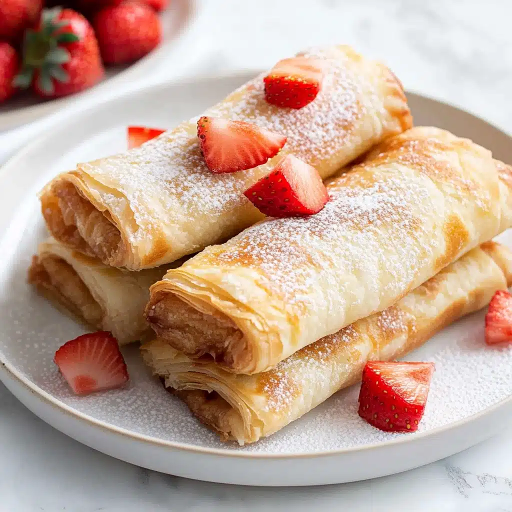 Strawberry Cheesecake Egg Rolls Recipe - Recipe Image