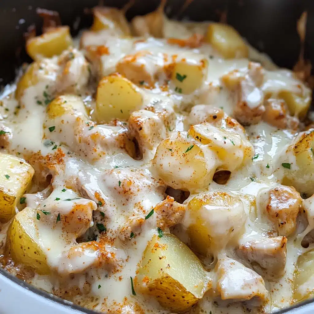 Garlic Parmesan Crockpot Chicken and Potatoes Recipe - Recipe Image
