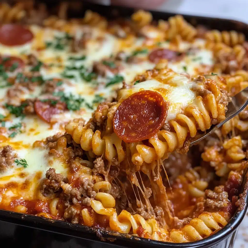 Cheesy Pepperoni Pasta Bake Recipe 6 Cheesy Pepperoni Pasta Bake Recipe - Recipe Image
