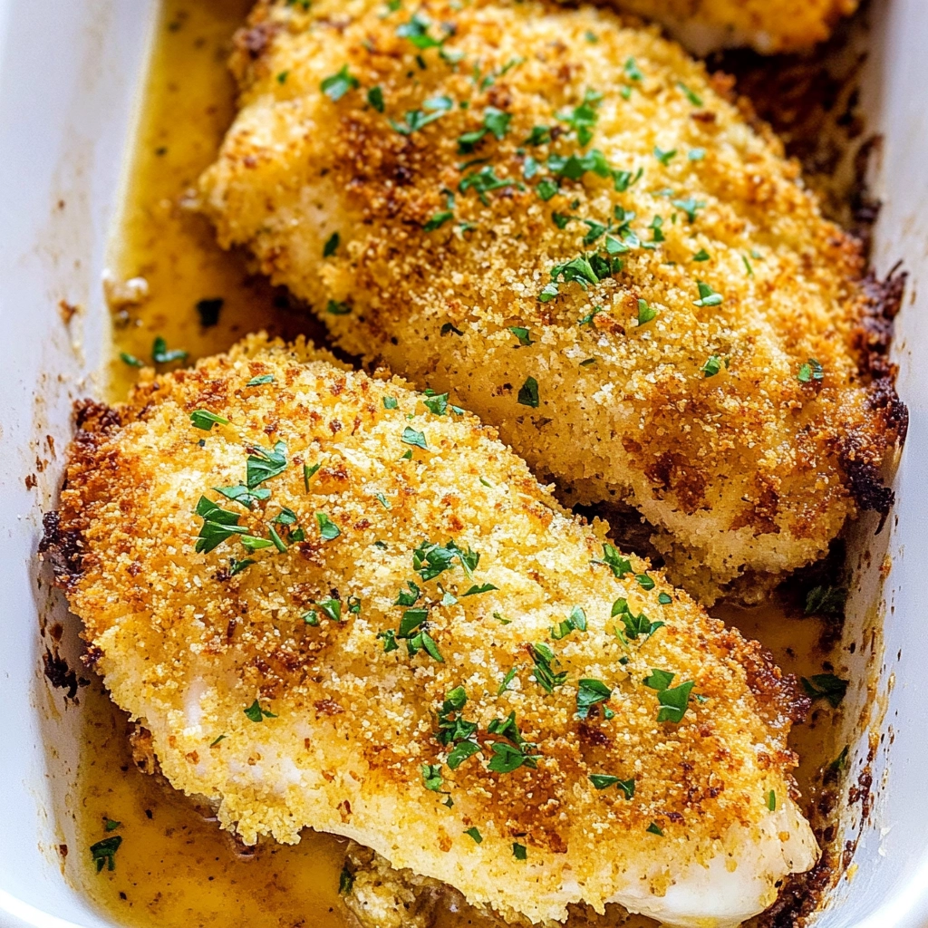 Ranch Parmesan Crusted Baked Chicken Recipe - Recipe Image