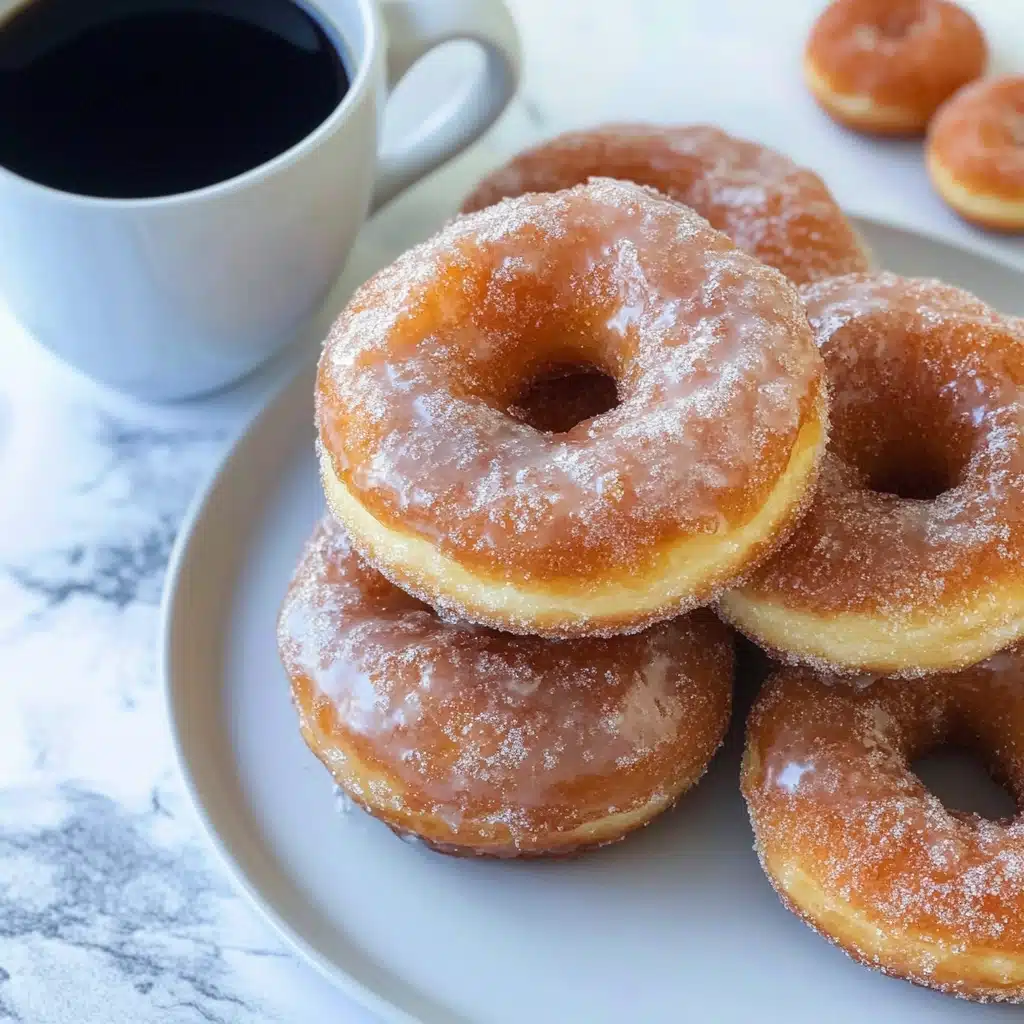 Classic Sour Cream Glazed Doughnuts Recipe - Recipe Image