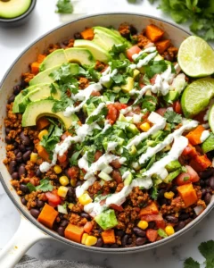 Mexican Beef and Veggie Skillet Recipe