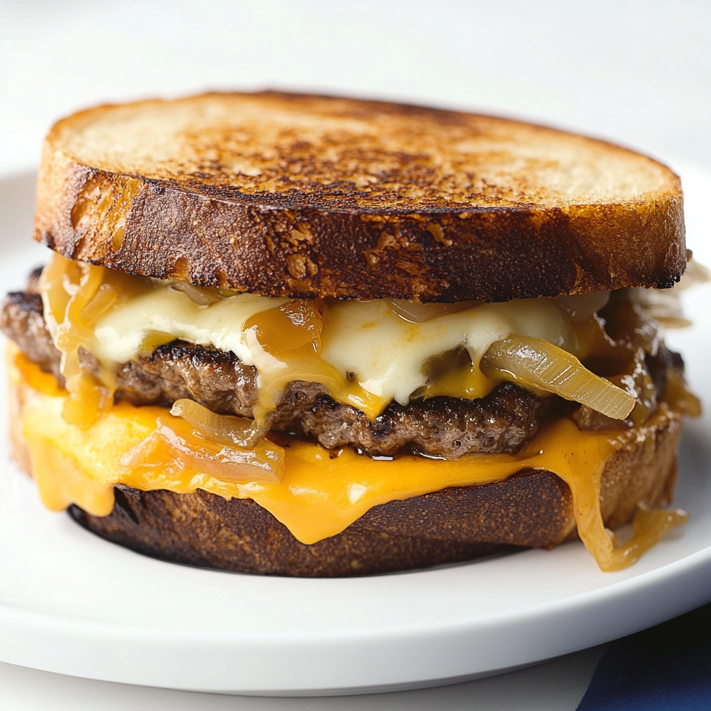 Savory Patty Melt Delight Recipe - Recipe Image