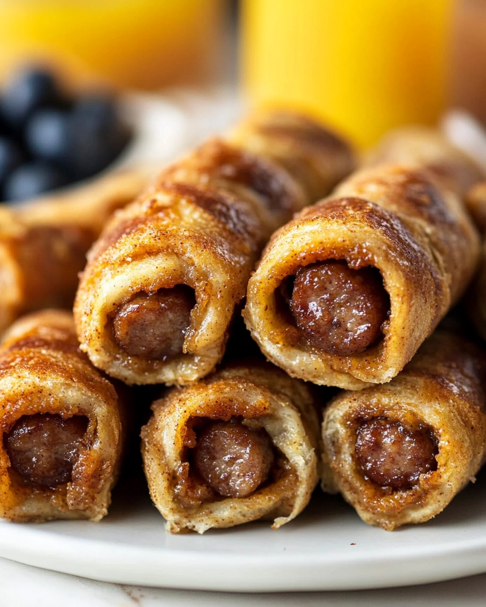 Savory Sausage French Toast Roll Ups Recipe