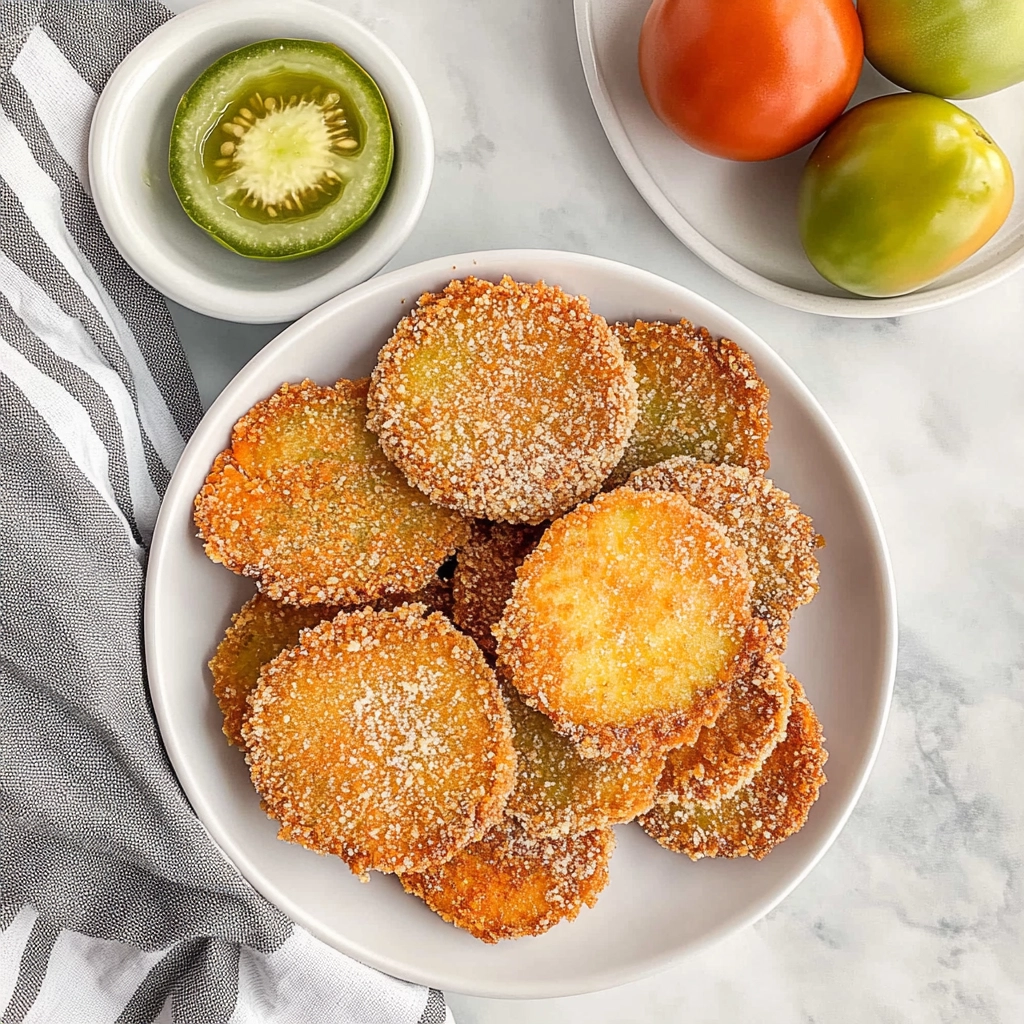 Crispy Southern Fried Green Tomatoes Recipe 6 Crispy Southern Fried Green Tomatoes Recipe - Recipe Image