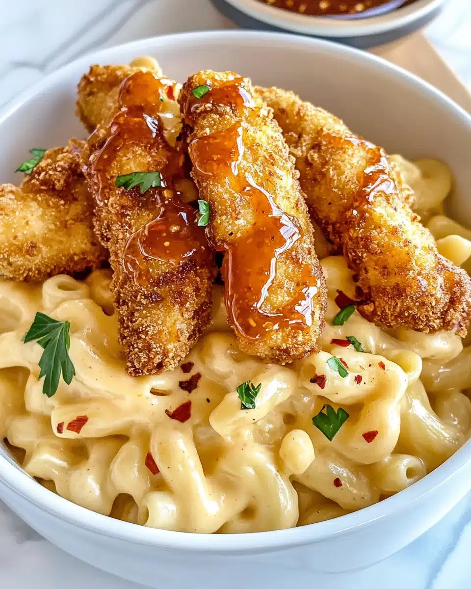 Honey Pepper Chicken Mac and Cheese Recipe