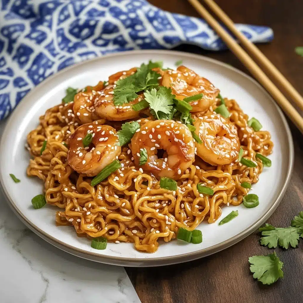 Creamy Spicy Shrimp Ramen Recipe - Recipe Image