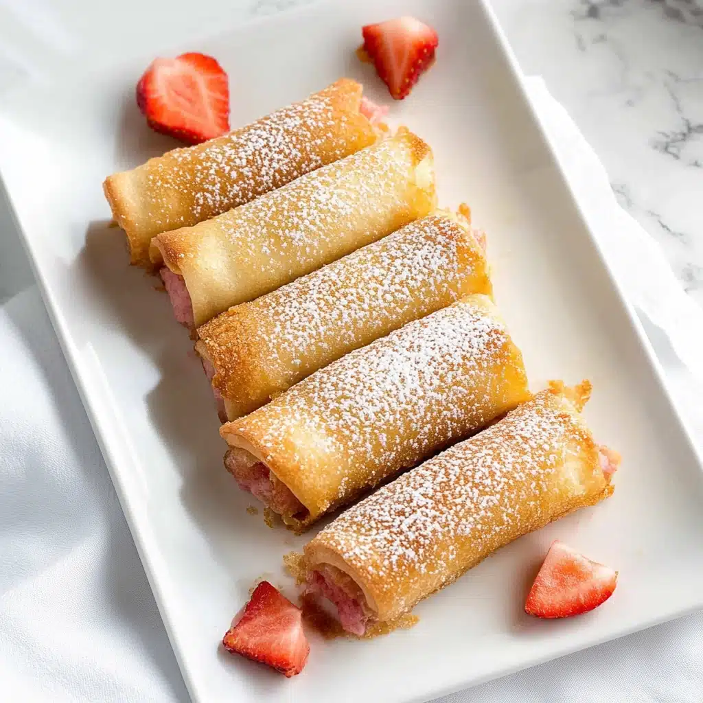 Strawberry Cheesecake Egg Rolls Recipe - Recipe Image