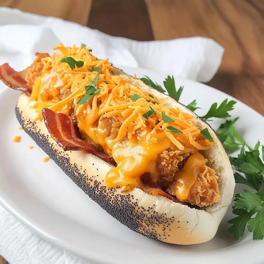 Southern Chicken Bacon Cheddar Dogs Recipe - Recipe Image