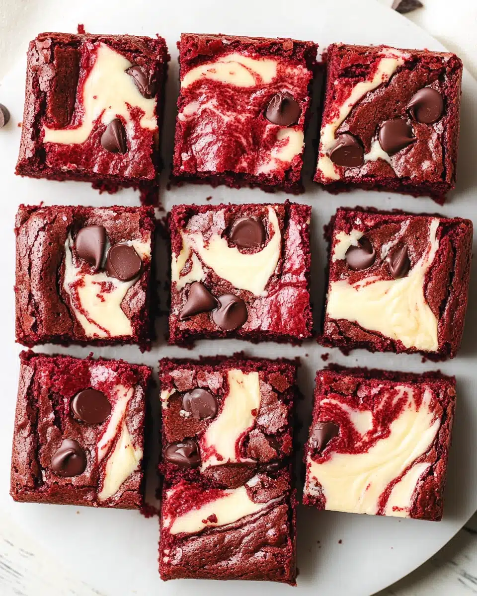 Red Velvet Chocolate Cheesecake Brownies Delight Recipe