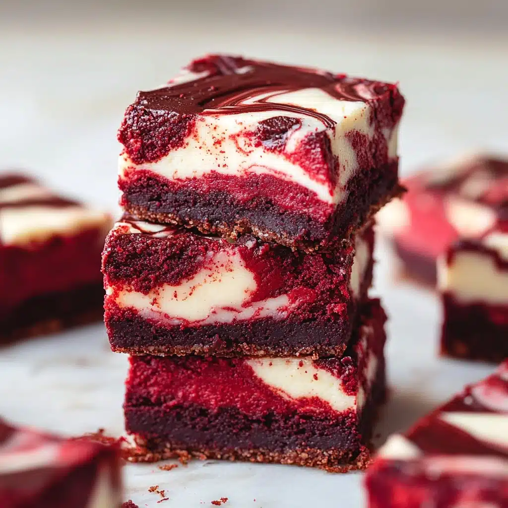 Red Velvet Chocolate Cheesecake Brownies Delight Recipe - Recipe Image