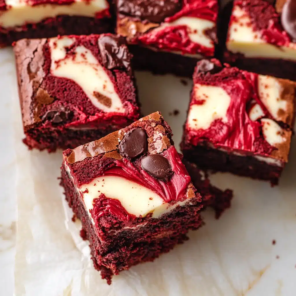 Red Velvet Chocolate Cheesecake Brownies Delight Recipe - Recipe Image