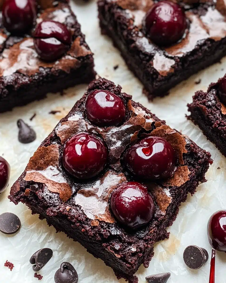 Cherry Chocolate Chip Brownies Recipe