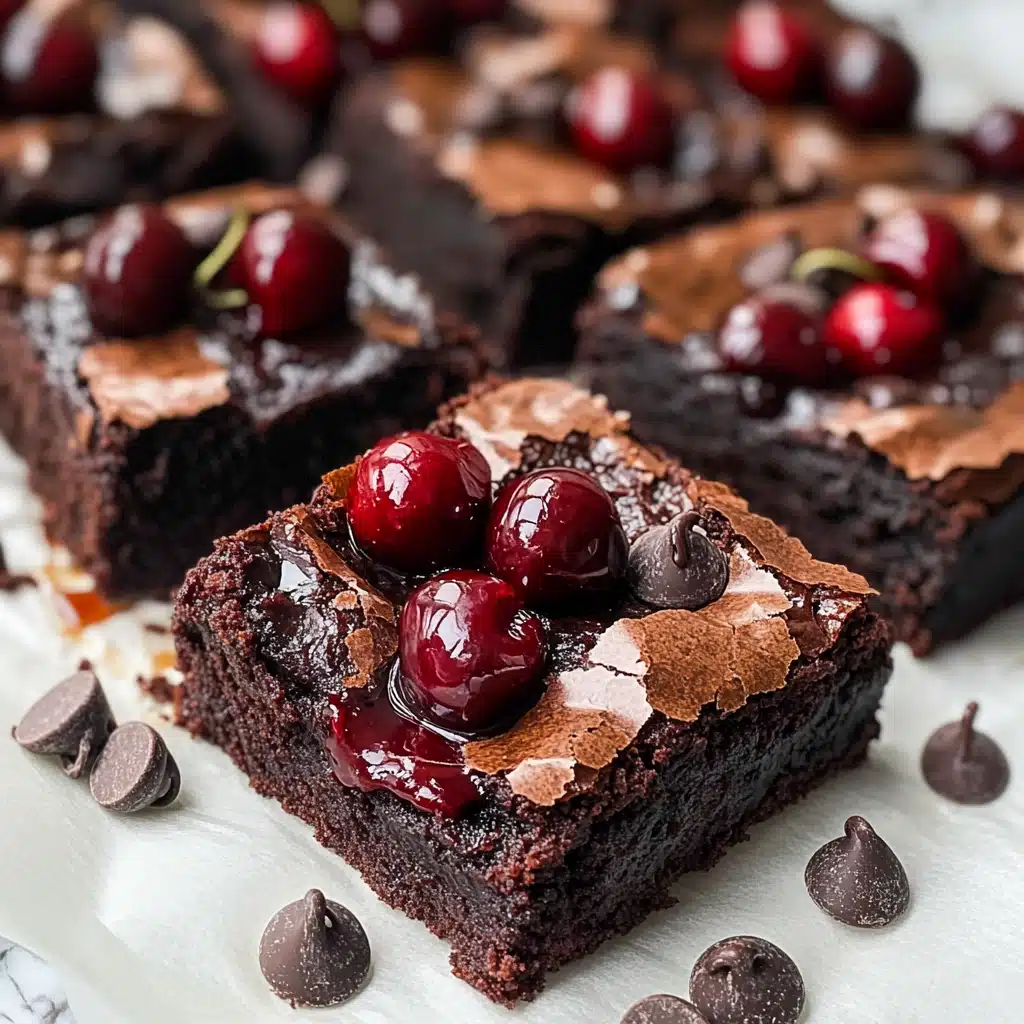 Cherry Chocolate Chip Brownies Recipe - Recipe Image