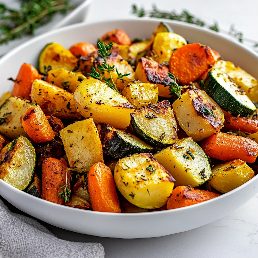 Garlic Herb Roasted Vegetable Medley Recipe - Recipe Image