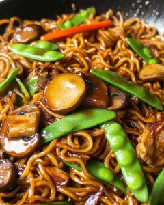 Chili Ginger Chicken Noodle Stir Fry Recipe
