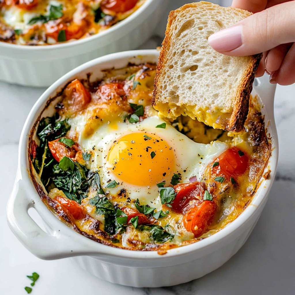 Baked Feta Eggs Recipe - Recipe Image