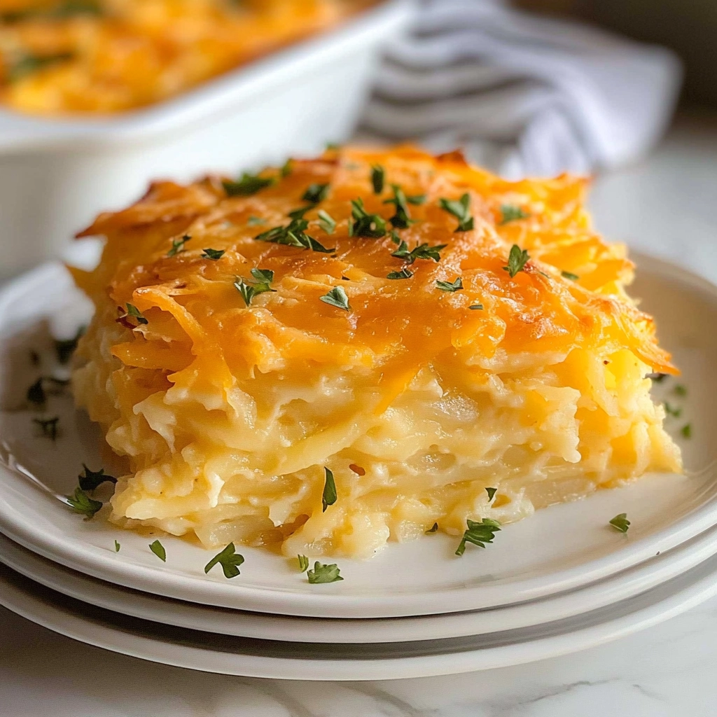 Cracker Barrel's Hash Browns Casserole Recipe - Recipe Image