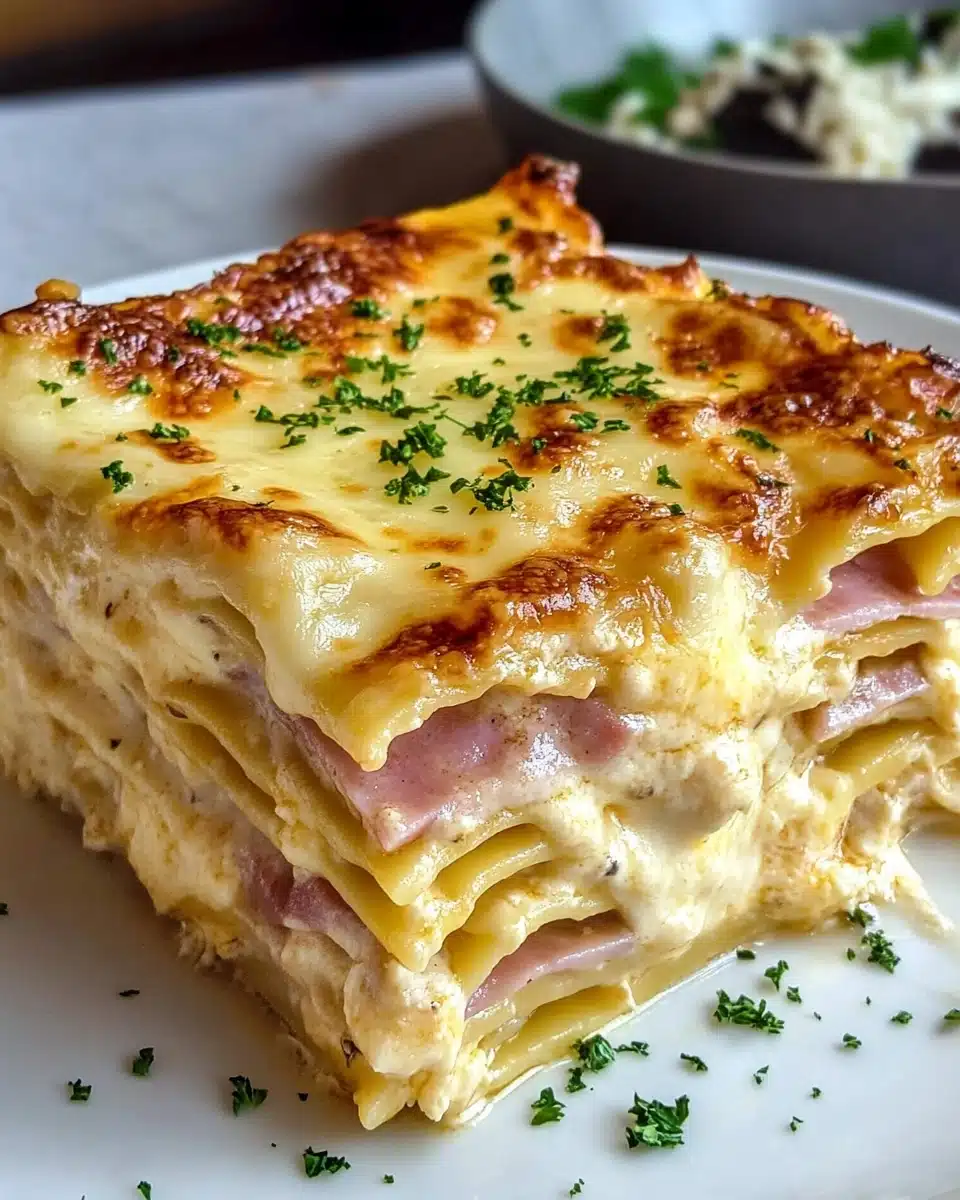 Ham and Cheese Lasagna Recipe