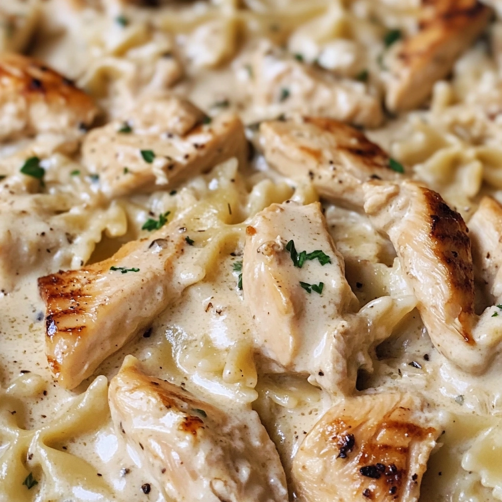 Chicken Garlic Parmesan Pasta Recipe - Recipe Image