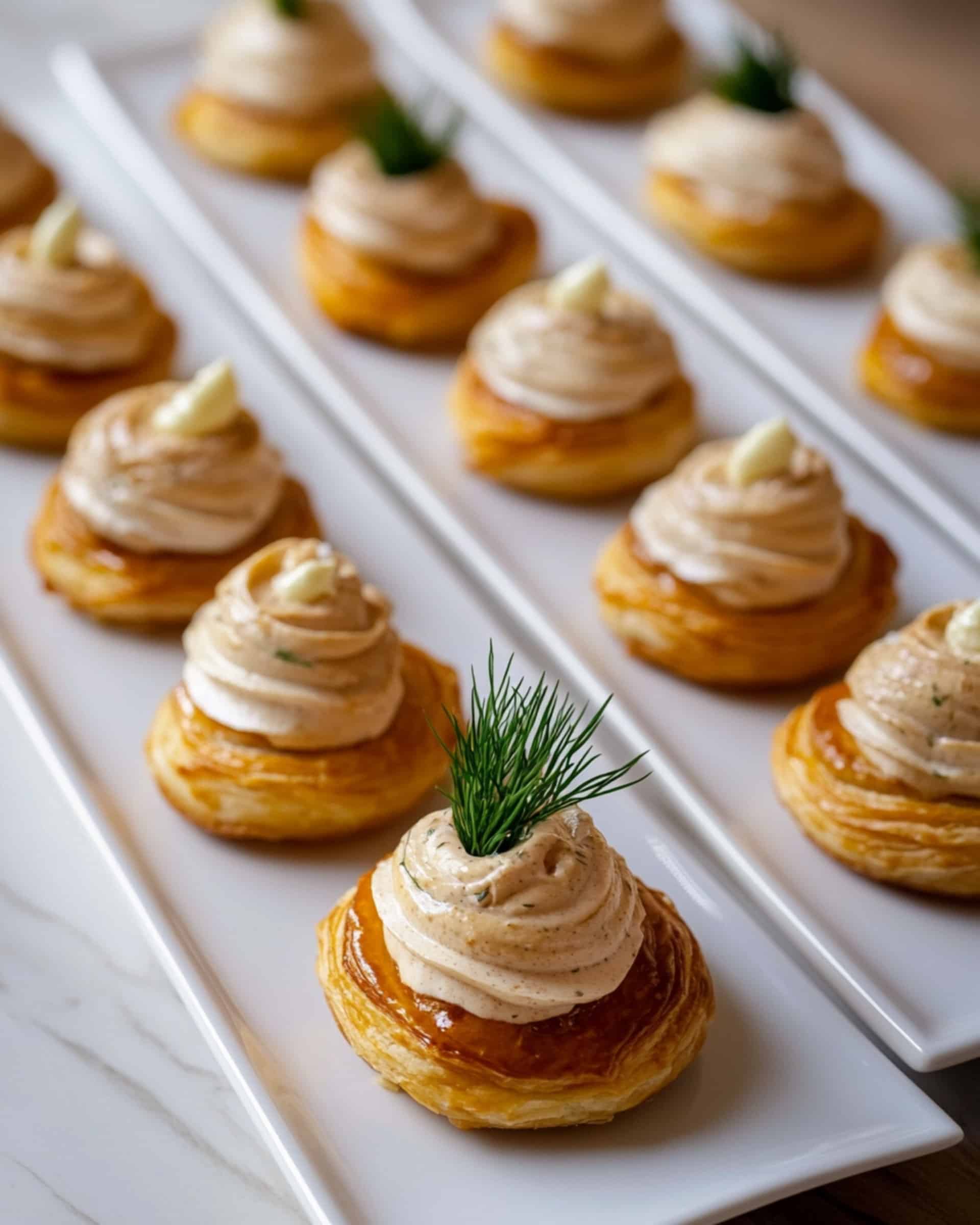 Smoked Salmon and Goat Cheese Puff Pastry Bites Recipe