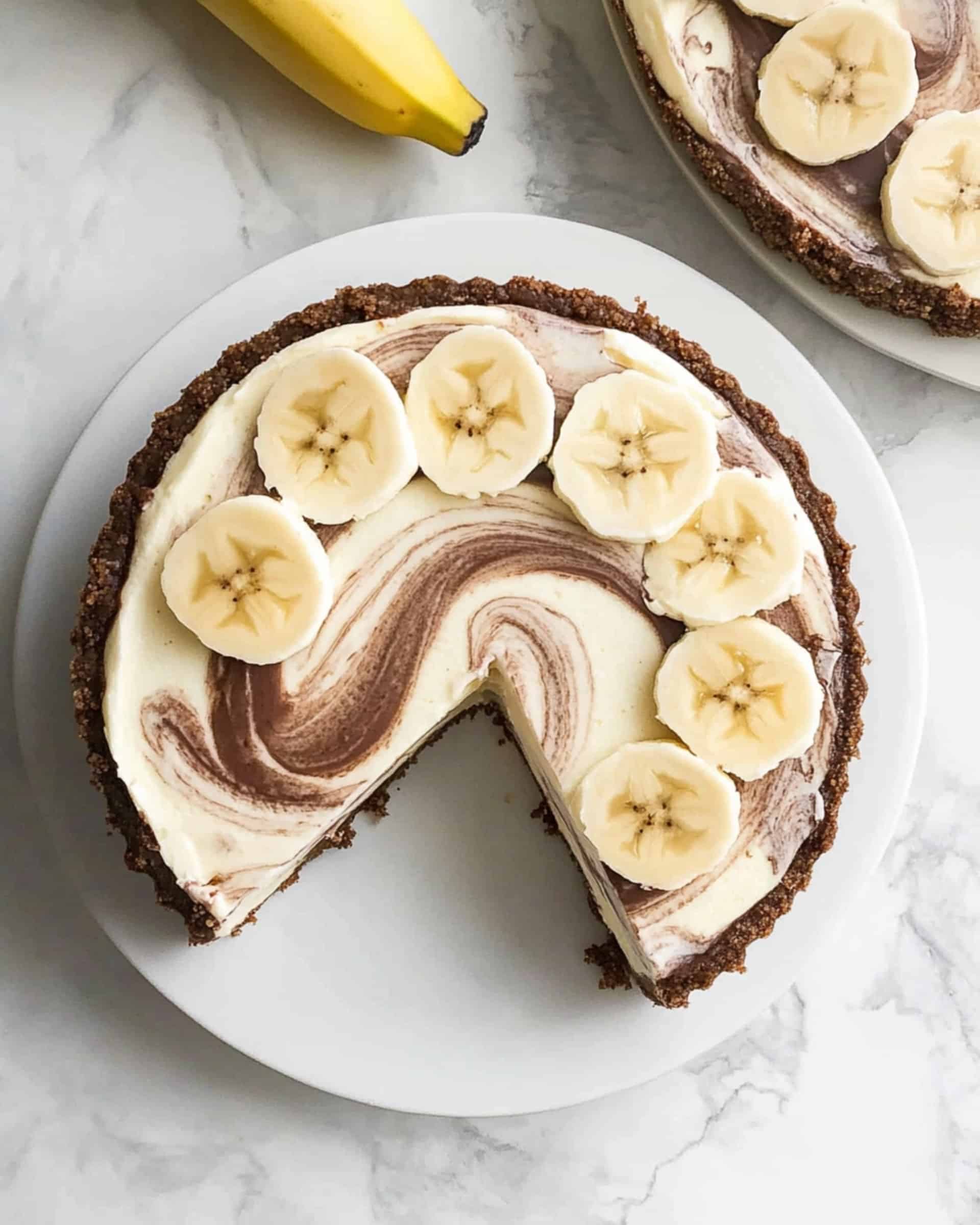 No Bake Nutella Cheesecake with Banana Recipe