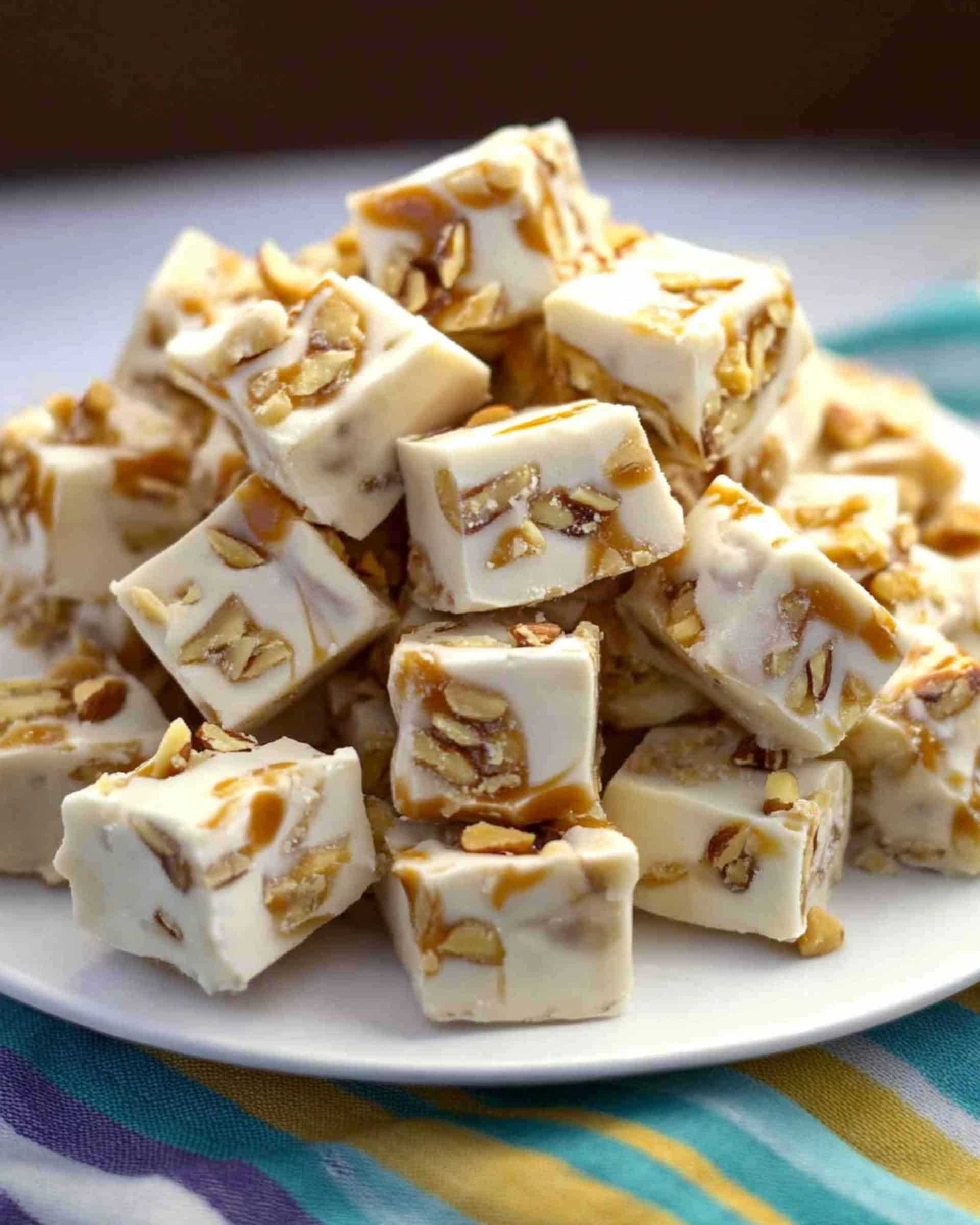Caramel Pecan White Chocolate Fudge Recipe
