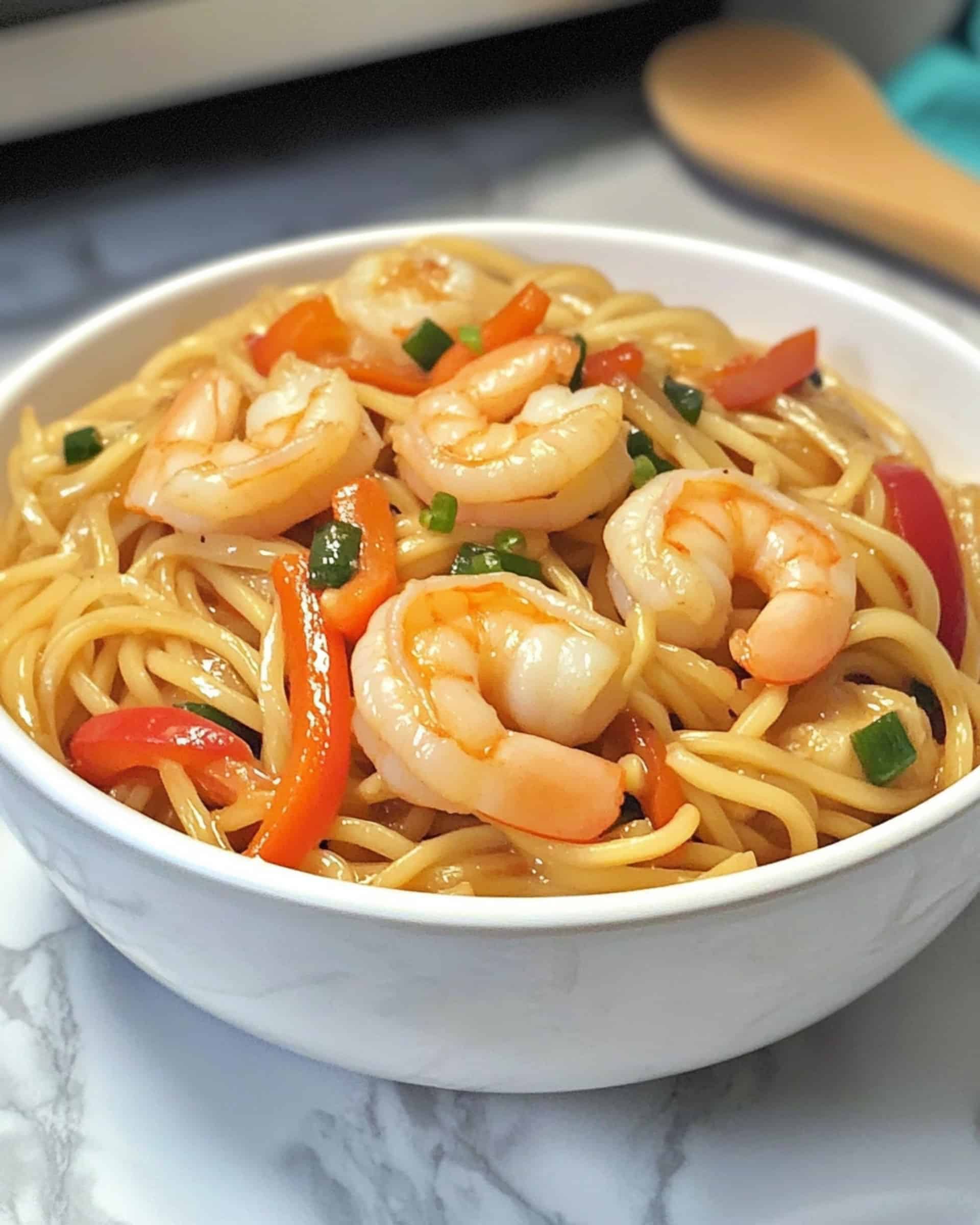 Instant Pot Shrimp Lo Mein Recipe