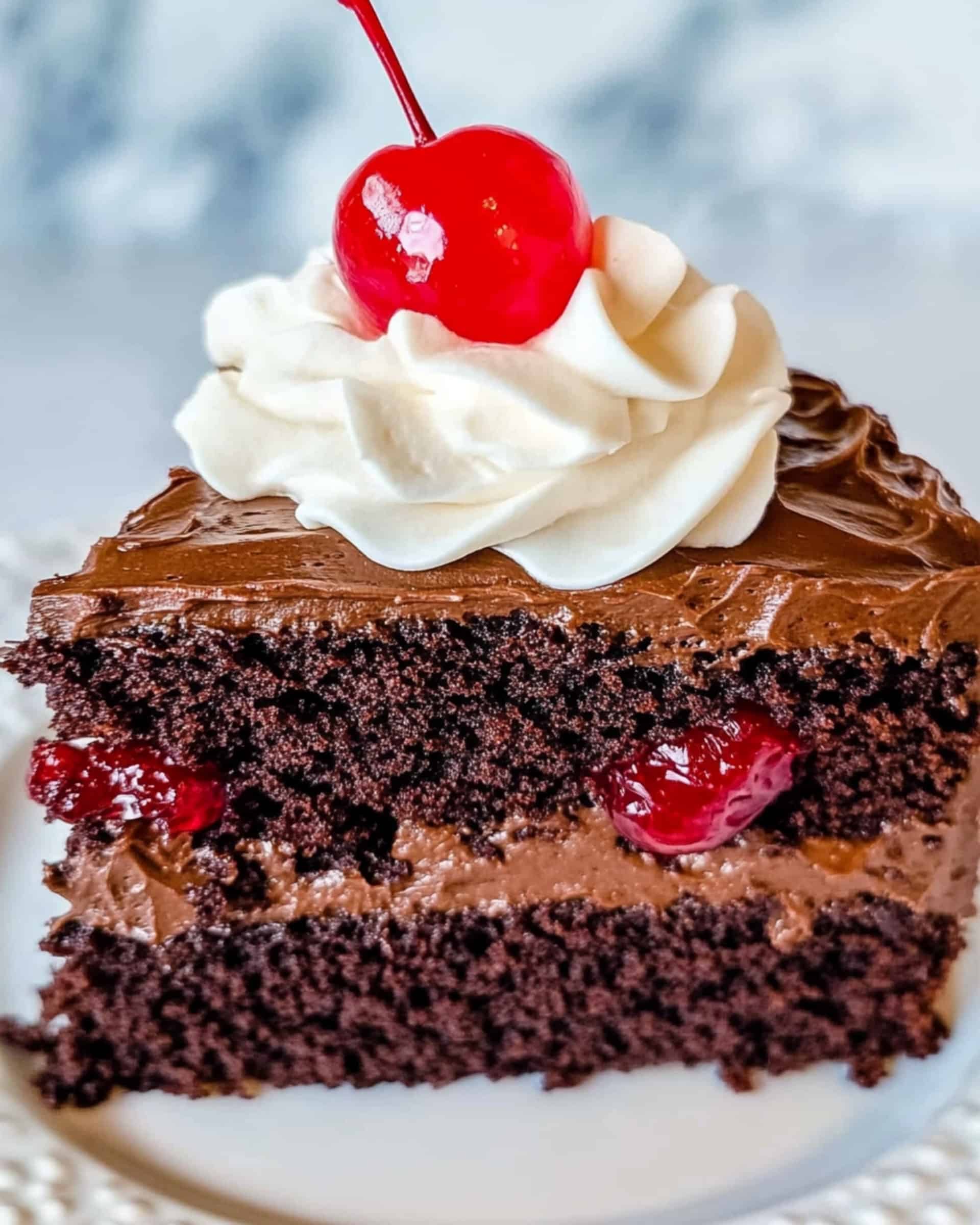 4 Ingredient Chocolate Cherry Cake Recipe