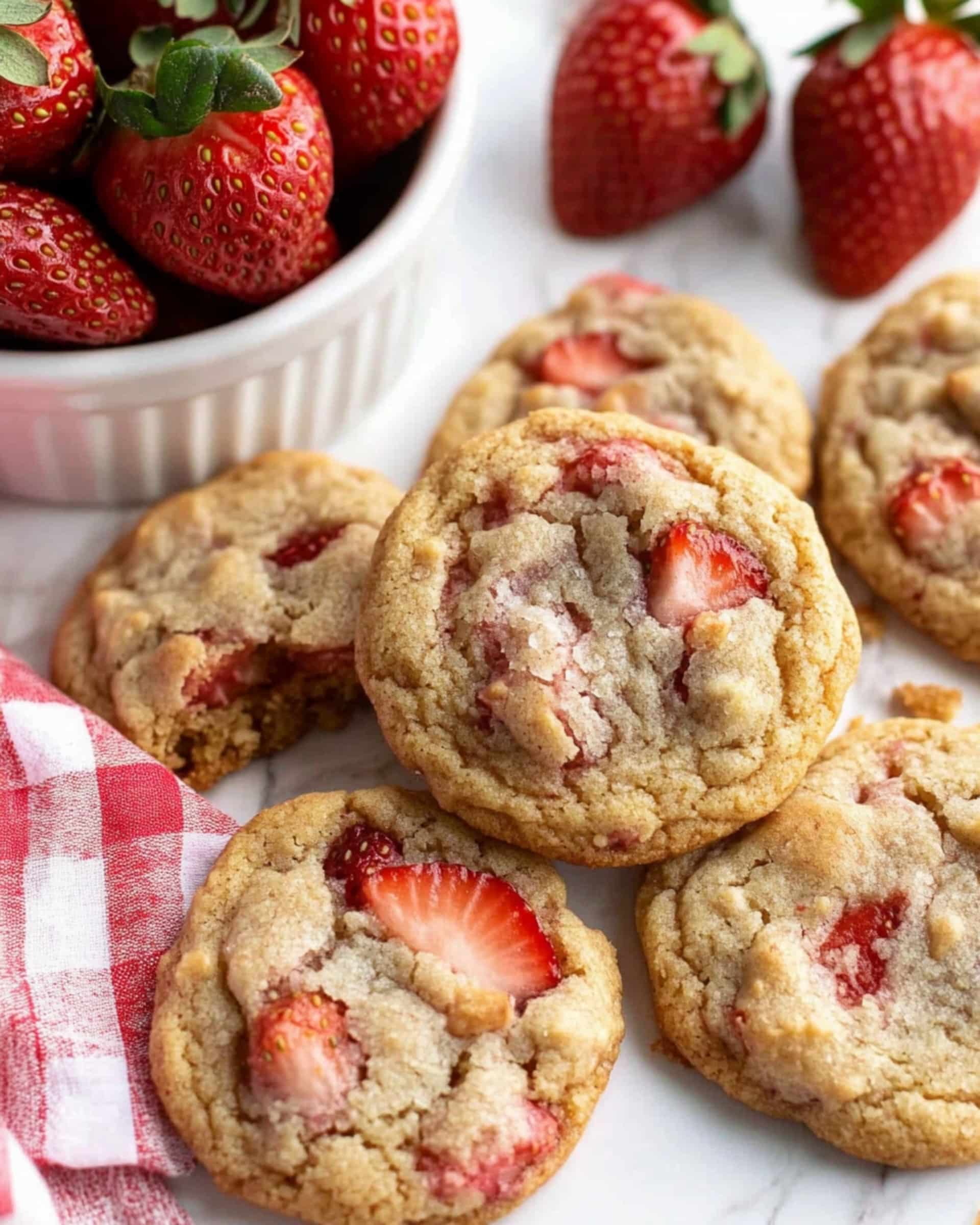 Sourdough Strawberry Cheesecake Cookies Recipe
