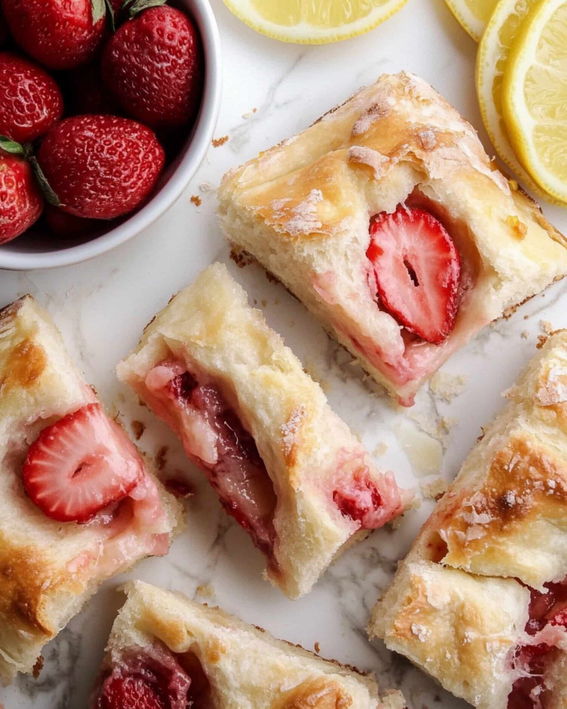 Strawberry Lemonade Sourdough Focaccia Recipe