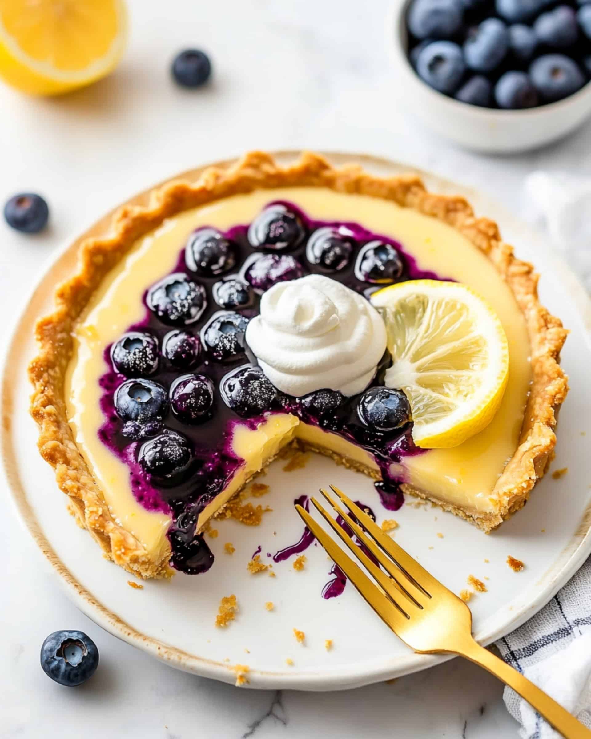 Lemon Blueberry Tart Recipe