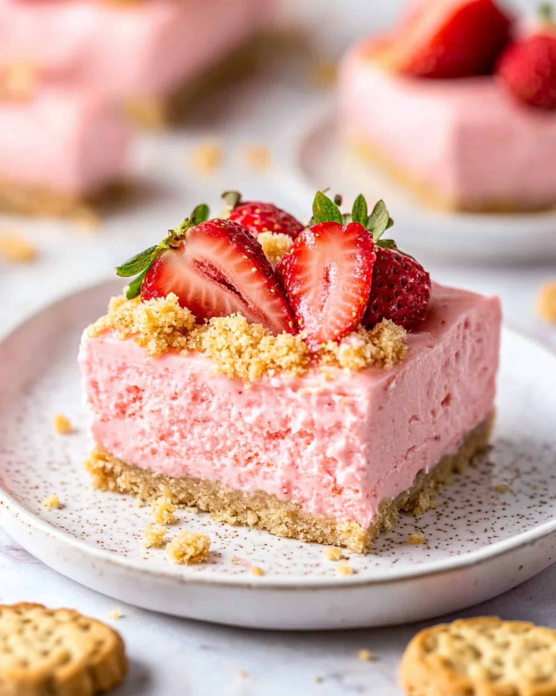 Strawberry Crunch Cottage Cheese Ice Cream Bars Recipe