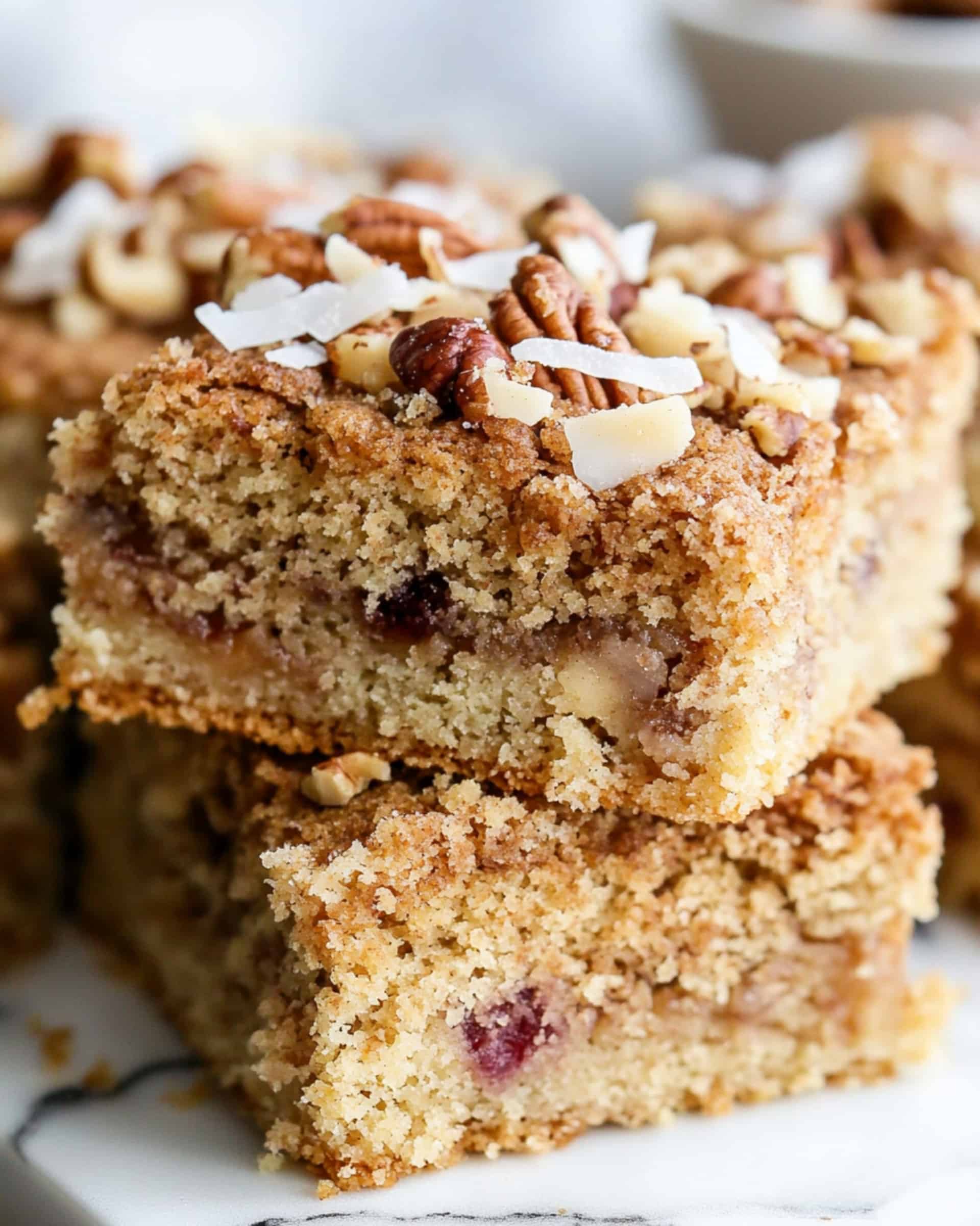 Rhubarb Streusel Coffee Cake Recipe